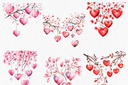 Watercolor valentine clipart, an Object Graphic by MyLittleMeow (Thumbnail 2 of 7)