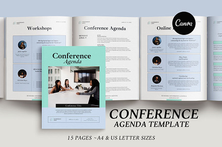 Conference Agenda Canva Template v3