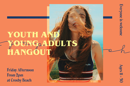 Youth & Young Adults Hangout Flyer