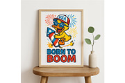 Born to Boom Duck Funny 4th of July, a Background Graphic by LaseredNinja (Thumbnail 4 of 7)