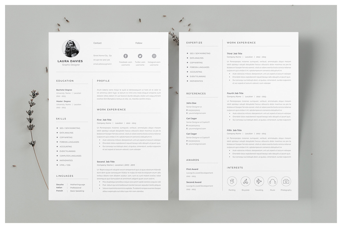 Word Resume Template, a Resume Template by Astut (Photo 2 of 6)
