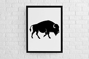 Bison Silhouette SVG, an Animal Illustration by newminddesign (Thumbnail 2 of 3)