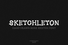 SKETCHLETON – Hand Drawn Bone Font