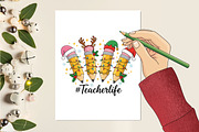 Christmas Pencils Png,teacher png, an Illustration by designcity5 (Thumbnail 4 of 8)