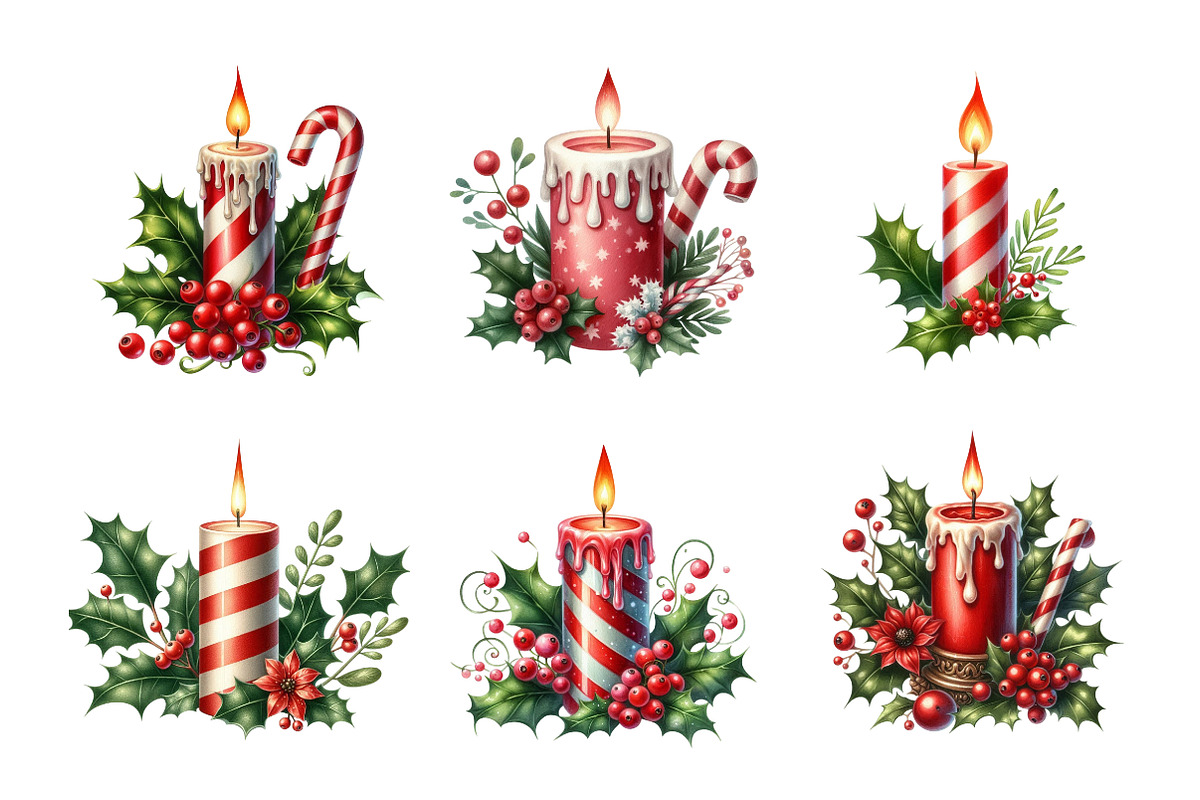 Christmas Candle, an Illustration by Design Market (Photo 4 of 5)