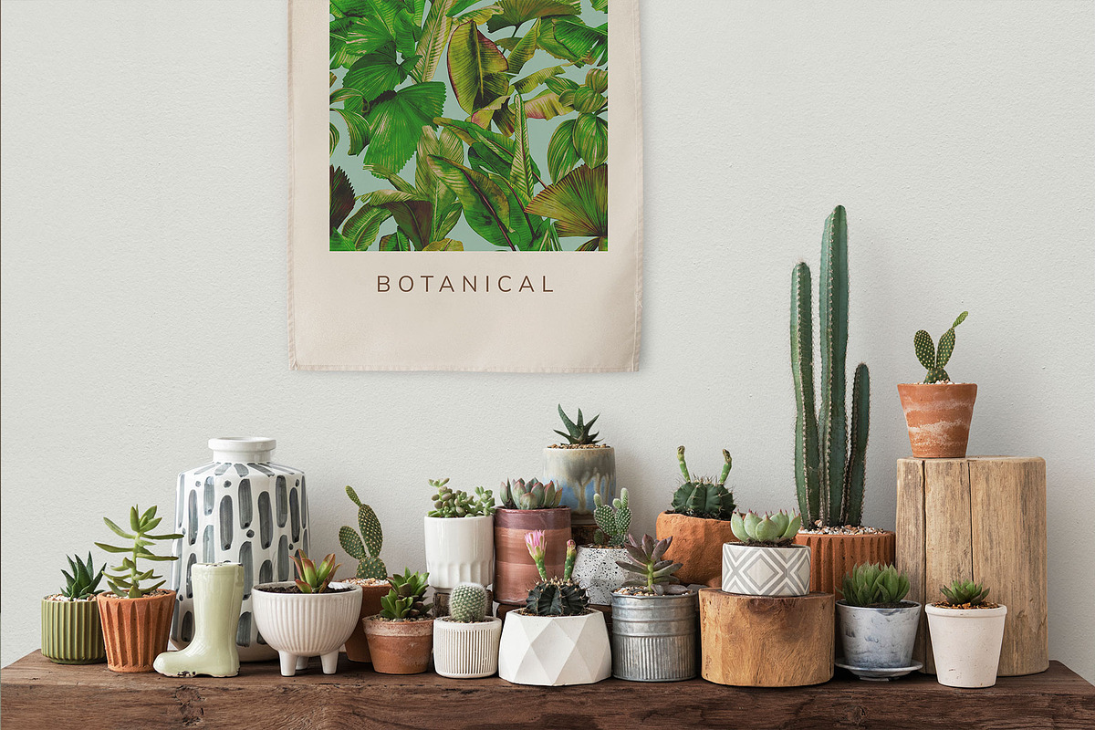 Lush. Tropical pattern, a Pattern Graphic by emeraldthue (Photo 3 of 7)