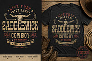 SADDLEWICK — Western Vintage Font, a Sans Serif Font by Wow Magic (Thumbnail 4 of 4)