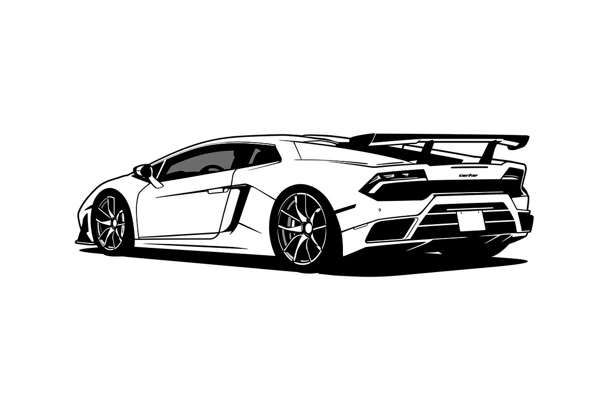 Modern Sports Car Design bundle, an Illustration by Artivon (Photo 5 of 9)