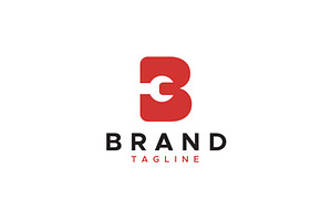 Letter B repair wrench logo design, a Branding & Logo Template by Amadul11