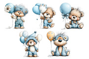 Whimsical Teddy Bear With Balloon, an Animal Illustration by Creative Art (Thumbnail 6 of 6)
