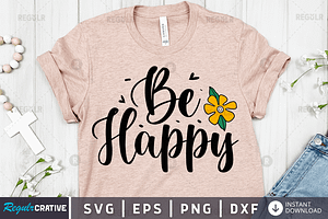 Be Happy SVG