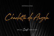 Charlietta de Angela - Brush Script, a Script Font by Almarkhatype (Thumbnail 1 of 10)