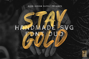 Stay Gold SVG Font Duo