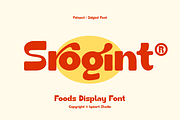 Srogint - Food Display Font, a Sans Serif Font by Iqsiart Studio (Thumbnail 1 of 11)