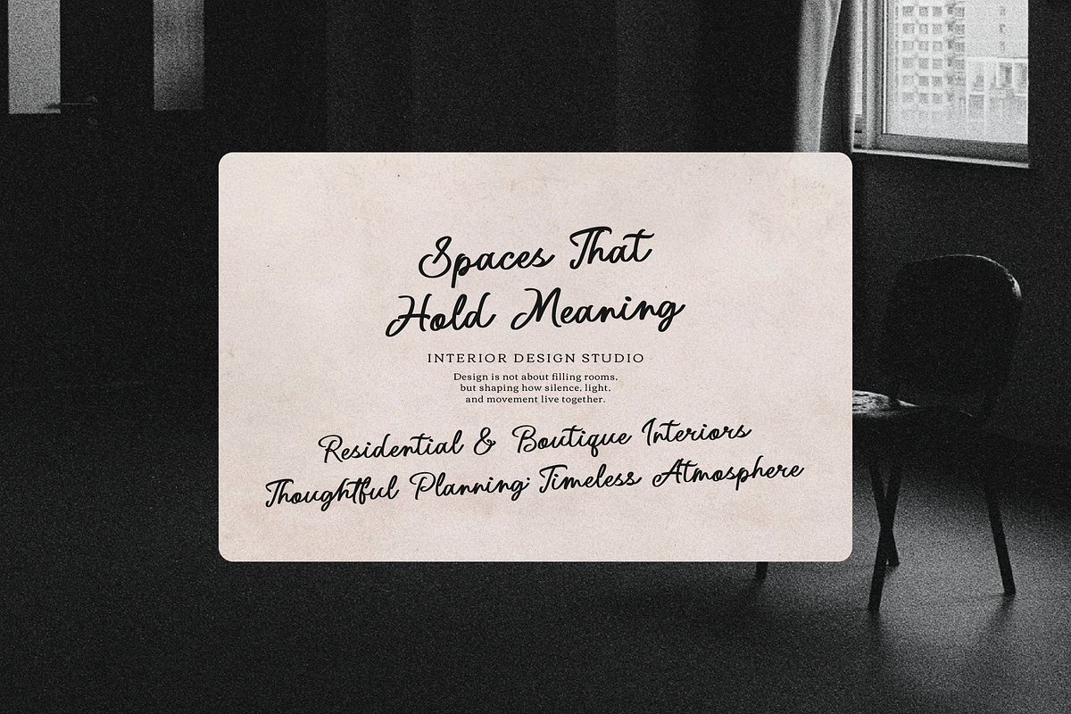 Northwick Cursive Handwritten Script, a Script Font by gracetype_studio (Photo 5 of 12)