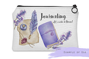 Lavender themed journal illustration, an Illustration by Kate Snitser (Thumbnail 4 of 7)