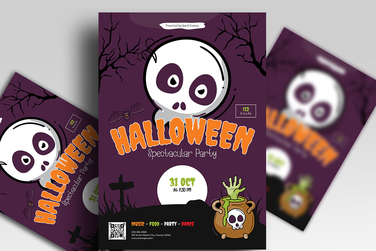 Halloween Party Flyer Template preview 3