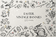 Easter Vintage Bannies, a Decorative Illustration by Aquatinta (Thumbnail 1 of 9)