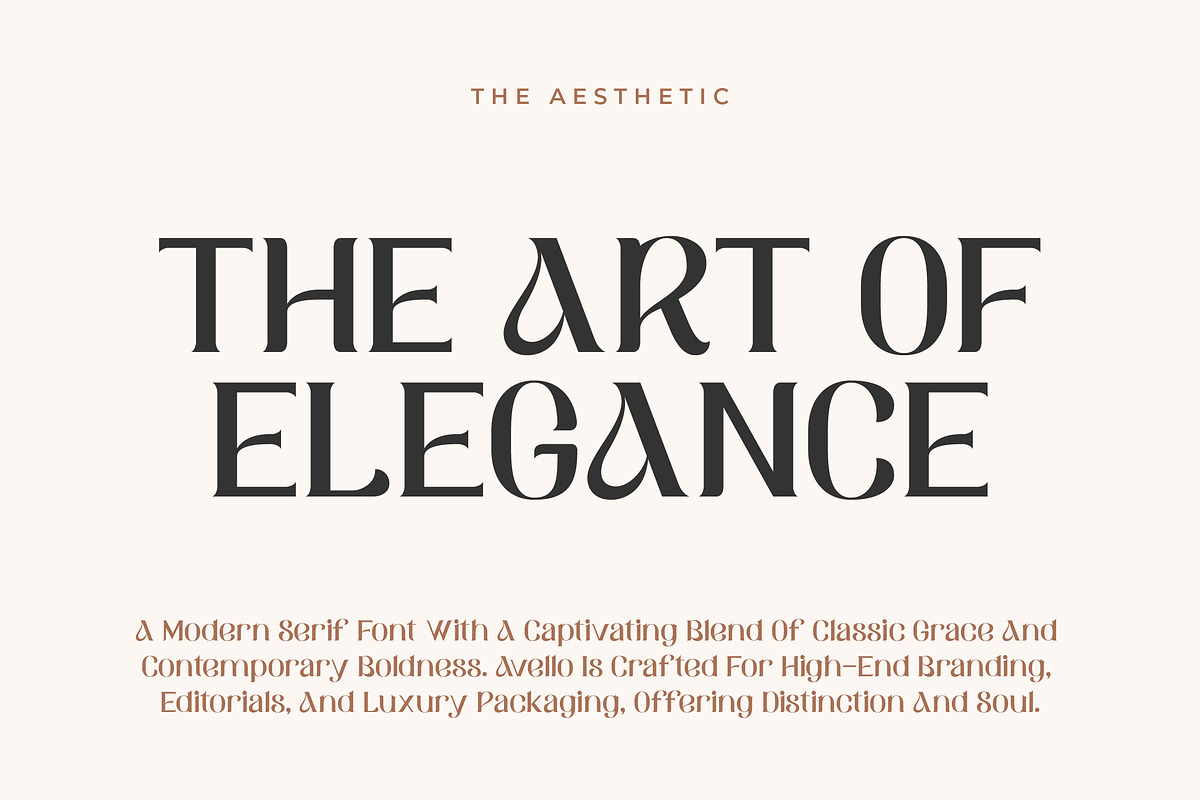 Avello - Modern Elegant Serif Font, a Serif Font by Mily Studio (Photo 2 of 10)
