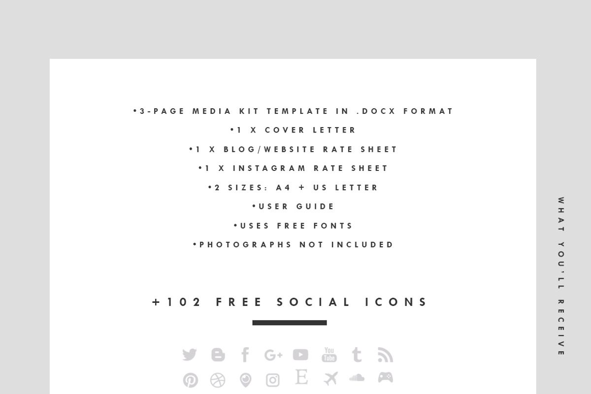Social Media Kit Template Set | 6Pgs, a Social Media Template by Blogger Kit Co. (Photo 4 of 5)