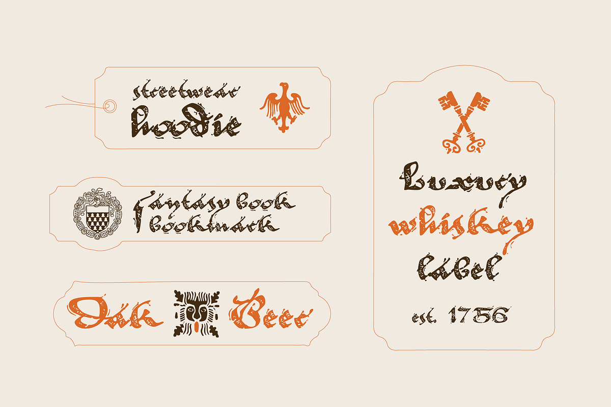 Valerius Elegant Blackletter Script, a Blackletter Font by kaer_shop (Photo 4 of 13)