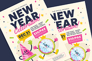 New Year Celebration Flyer, a Flyer Template by Gumico Studio. (Thumbnail 3 of 3)