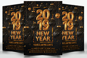 2019 Happy New Year, a Flyer Template by darkmonarch (Thumbnail 1 of 3)