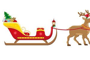 Christmas Sleigh Of Santa Claus