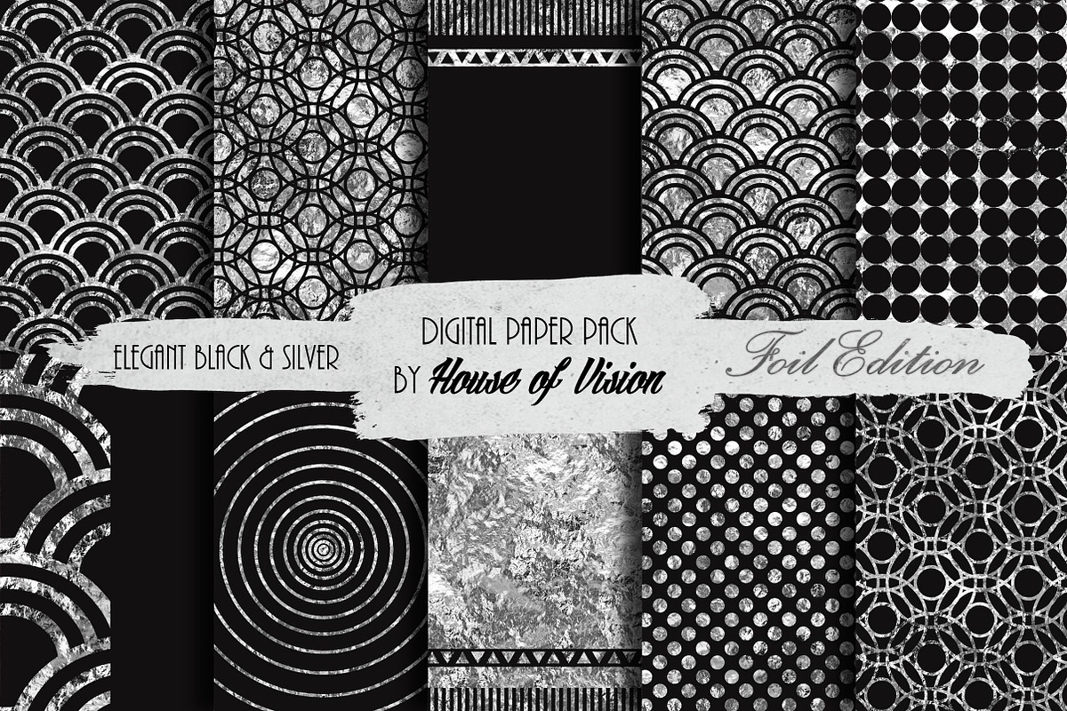 Elegant Blk and Silver Pack