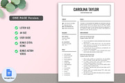 Google Docs Resume Template 01, a Resume Template by GResume (Thumbnail 2 of 8)