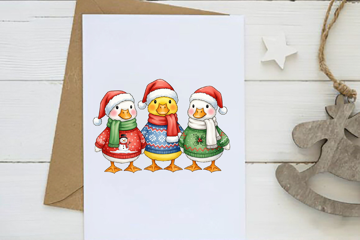 Christmas Ducks PNG, an Illustration by Dream Creation (Photo 5 of 5)