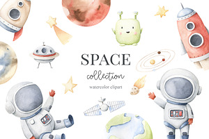 Space Collection - Watercolor Set