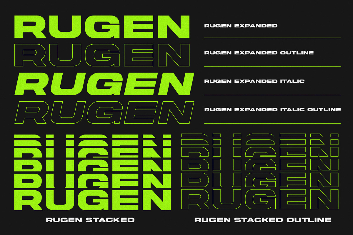 Rugen – All Caps Expanded, a Sans Serif Font by Variatype (Photo 11 of 11)