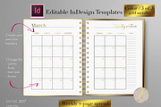 Monthly Planner | InDesign Template, a Stationery Template by Planner Templates (Thumbnail 11 of 17)