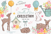 Woodland Deer Clipart, an Animal Illustration by Tommy & Tilly Design (Thumbnail 1 of 6)