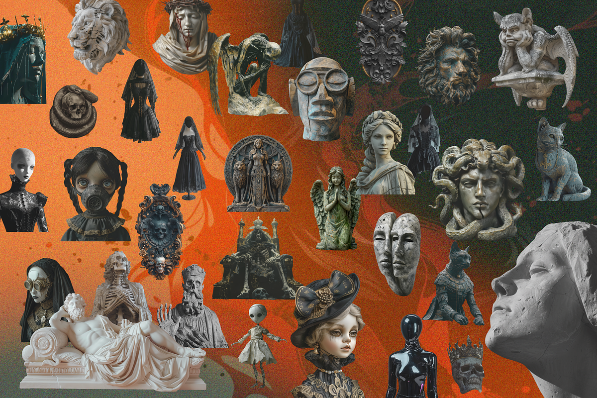 Gothic Collage Elements, an Object Graphic by JulsIst (Photo 6 of 10)