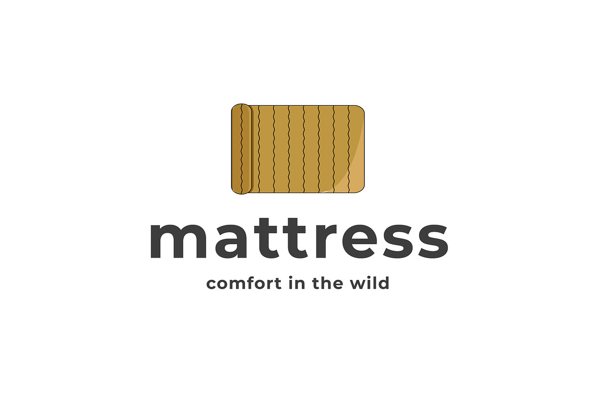 camping mattress logo icon vintage, a Branding & Logo Template by Pyruos ID