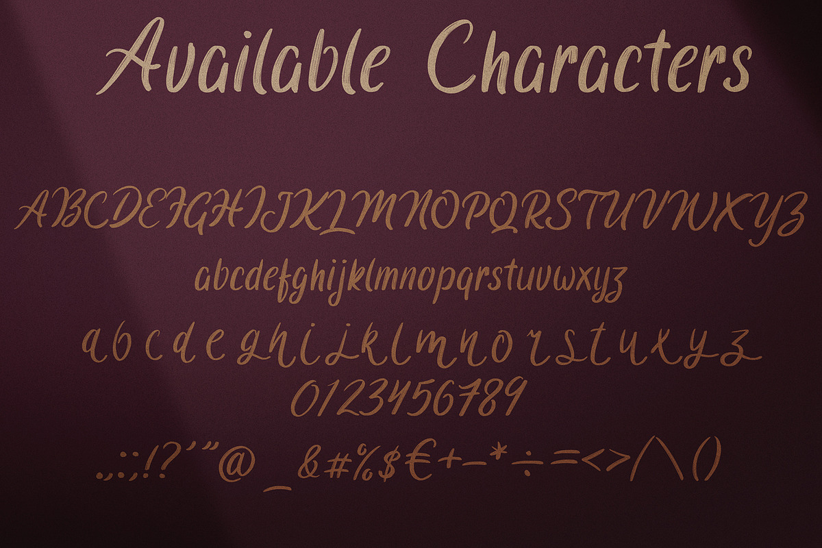 Spicy Taste typeface preview 2