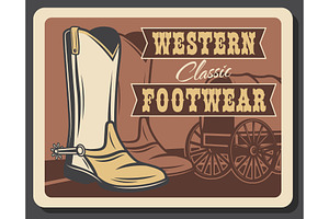 Wild West Retro Poster