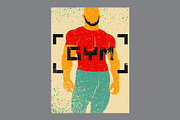 I Love Gym. Grunge vector set., a Person Illustration by PoPaShop (Thumbnail 6 of 9)