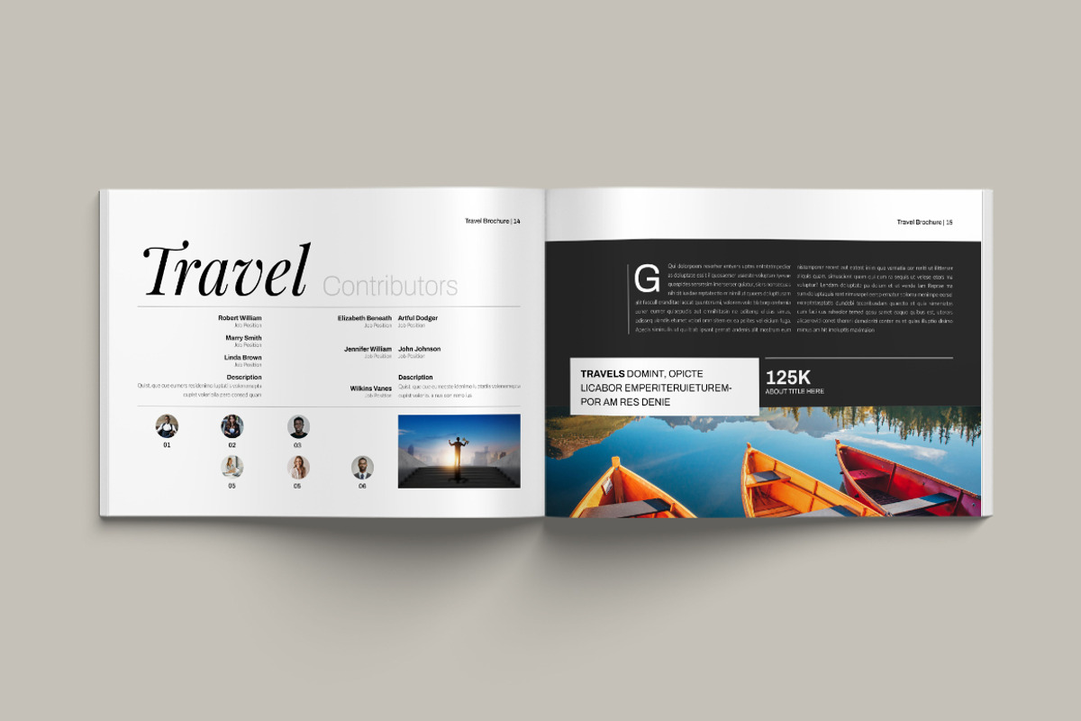 Travel Magazine Landscape Templates, a Magazine Template by Pixelpick (Photo 8 of 13)