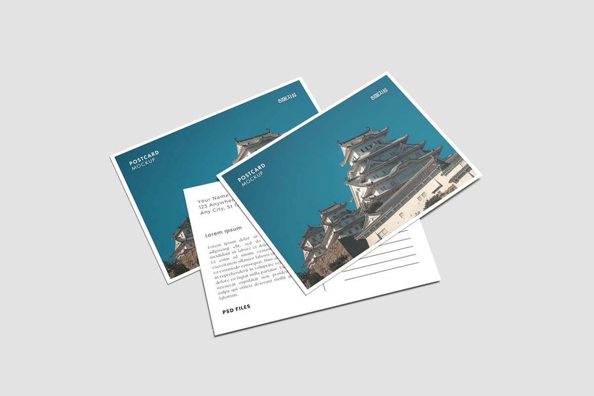 Postcard Mockup, an Advertising Mockup by AndikaGraphic (Photo 3 of 8)