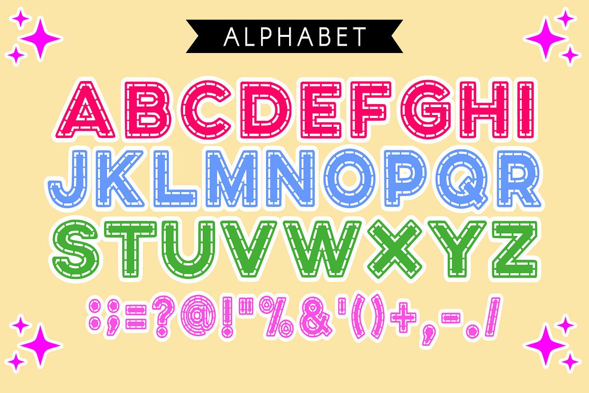 Puzzle Game - Game Font Types, a Font by KiddoGlyphs Studio (Photo 3 of 4)
