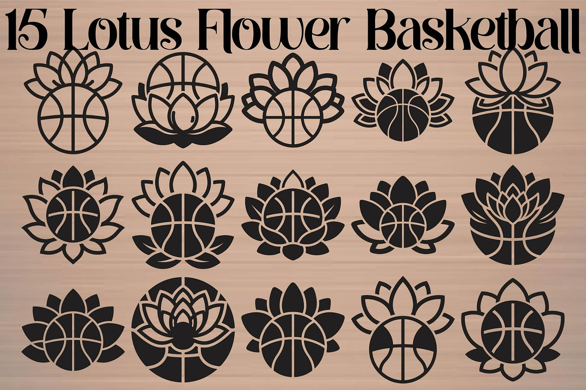 Lotus Flower Basketball, an Object Graphic by Gfx_Store (Photo 16 of 16)