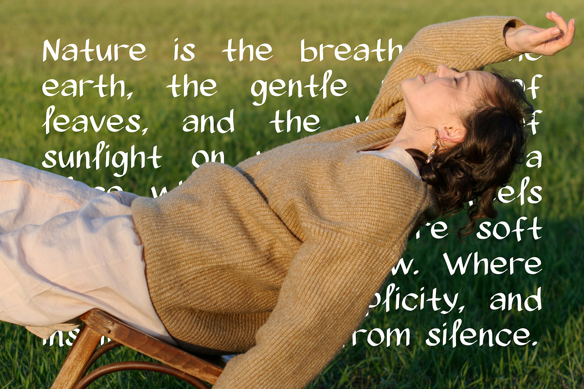 Hidden nature Handwritten Font, a Handwritten Font by Feelsoul (Photo 3 of 9)