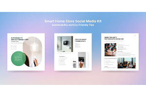 Smart Home Device Social Marketing, a Social Media Template by thedesignsource