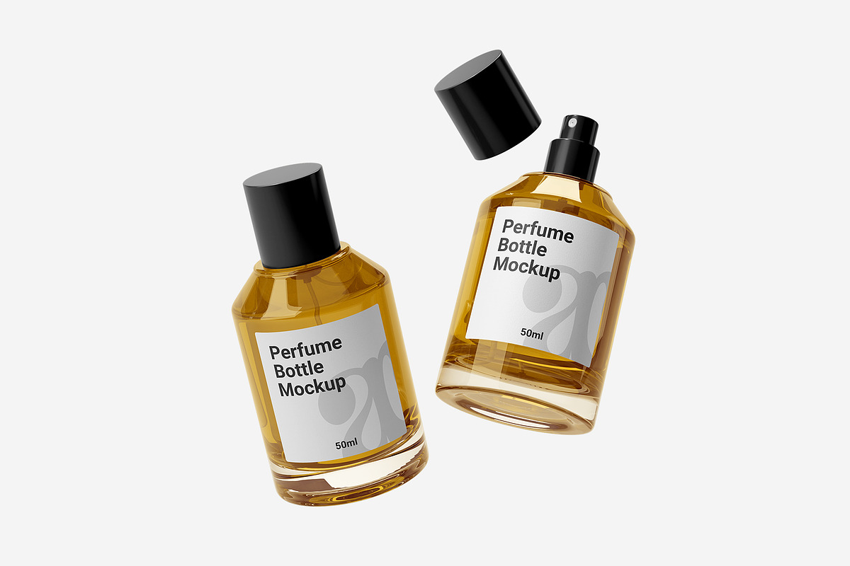 Perfume Bottle Mockup, a Cups & Container Mockup by Akebareee (Photo 1 of 3)