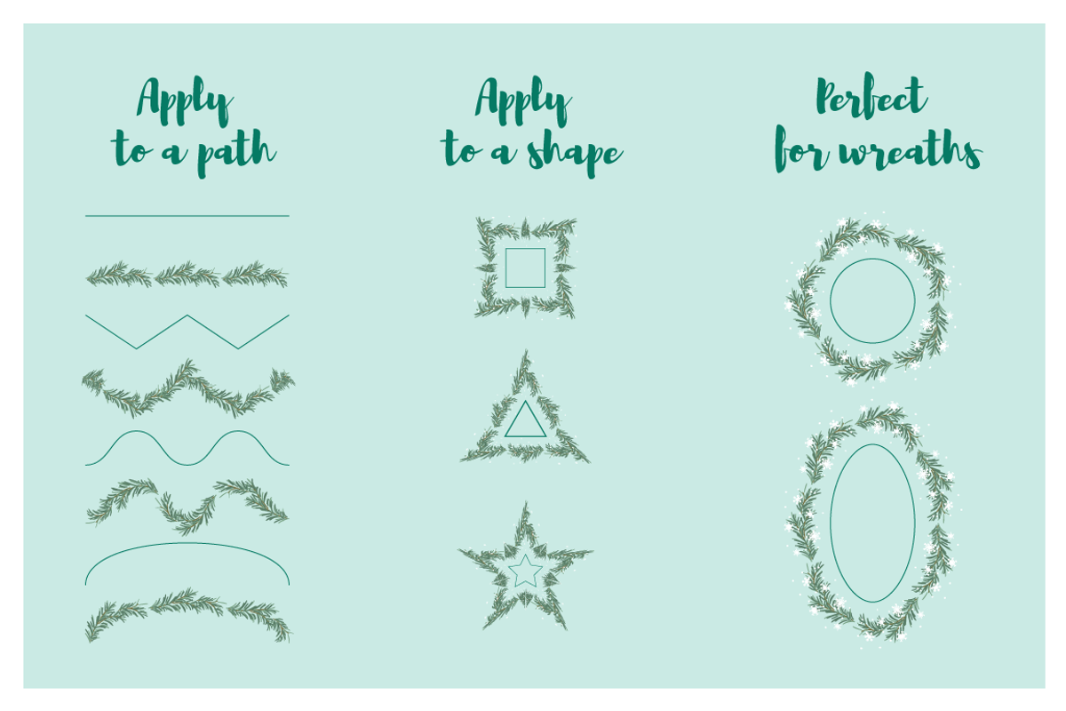 Winter Pattern Brushes preview 3