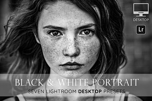 Black and white portrait presets