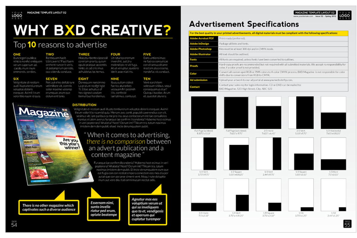 Magazine Template InDesign 02, a Magazine Template by Love Graphic Design (Photo 36 of 36)